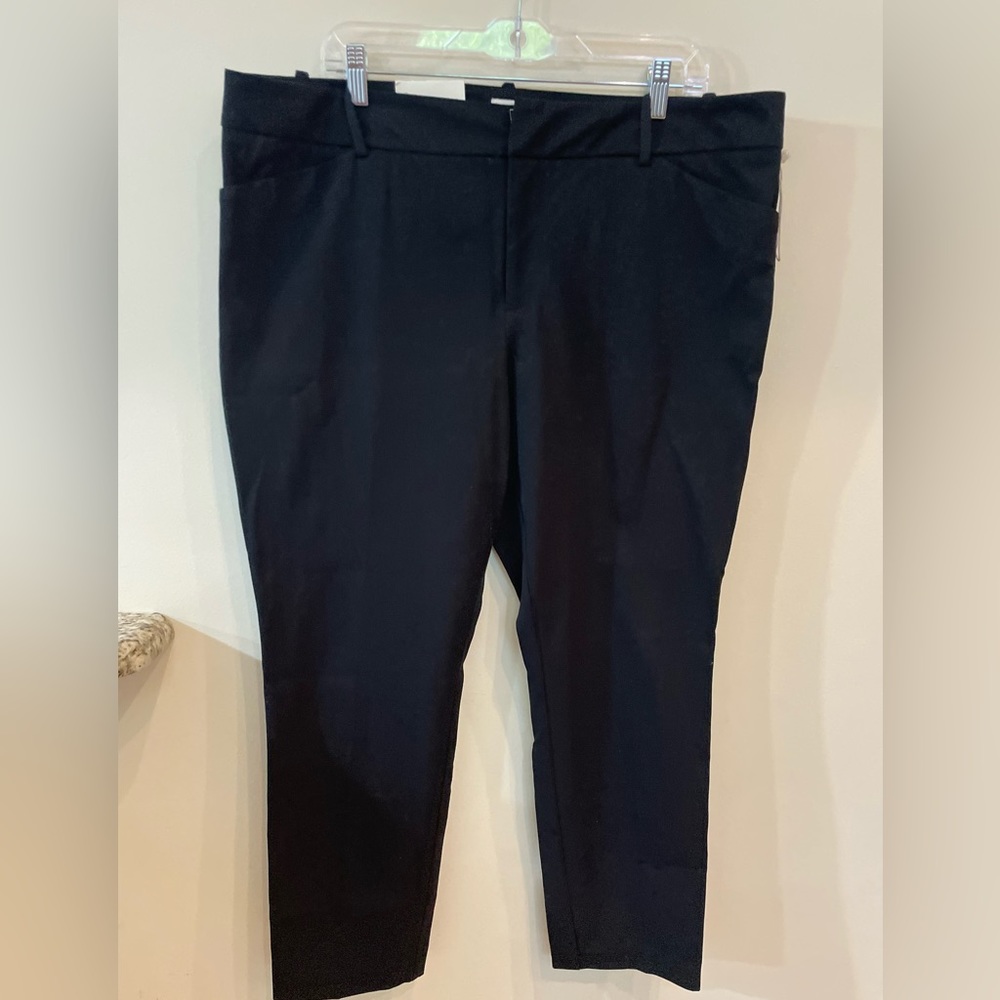 A New Day Black Stretch Trouser Pants Size 18